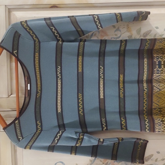 NWOT Peruvian Connection Pima Cotton long sleeve Maxi Dress xsp - Picture 2 of 10